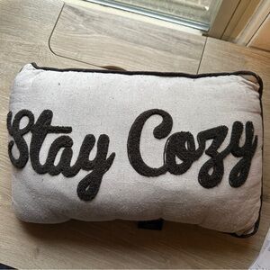 Cuddl Duds “Stay Cozy” lumbar throw pillow
